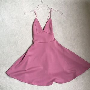 Mauve mini dress